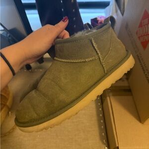 UGG Olive Ankle Boots